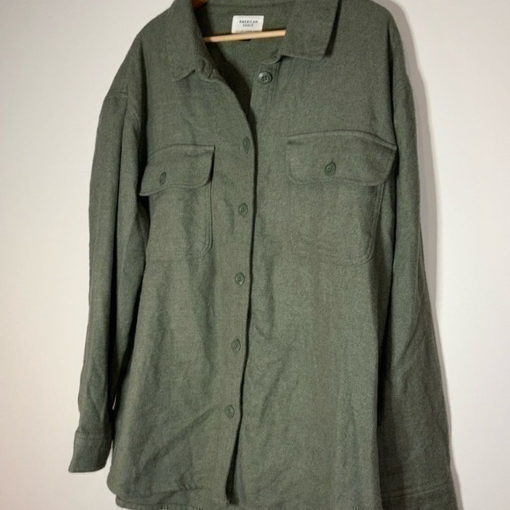 American Eagle lumberjack shirt green mens size XLarge